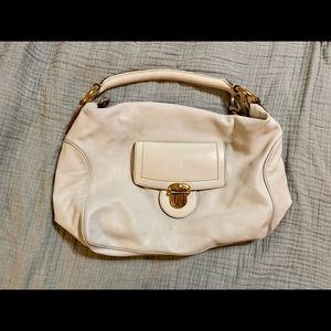 Marc Jacobs Cream Leather Hobo Bag